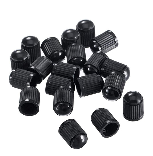 New (100 Pcs Car Wheel Universal Tire Stem Covers for Cars, Bike and Bicycle, Trucks, Motorcycles Heavy-Duty Valve Cap (Black, Pack of 100)